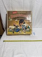 Front of original box showing Puzzletown Dr Lion’s Medical Centre graphics