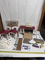 overall view of barn, shelters, gates, fences and accessories