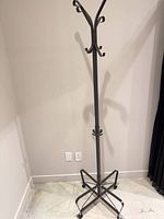 Full view of metal coat rack