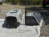 Both pet carriers side by side