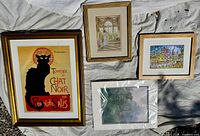 Group shot of all four art pieces laid out together