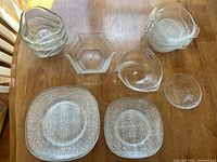 full set laid out on table showing all eleven pieces