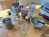 All items laid out on table