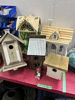 Group shot of all five decorative items on table