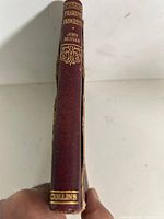 Spine view showing title, author, publisher and leather condition