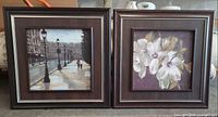 Both framed prints side by side