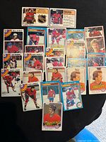 All 25 Montreal Canadiens cards spread out showing fronts