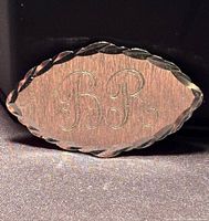 Front view showing monogram and shape