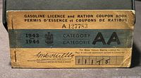 Front cover showing title, serial A127783 and handwritten licence 111T5