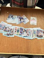 Spread of approximately 40 Donruss McDonald's MVP cards with checklist visible