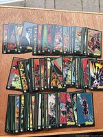 Spread of Spawn oversized trading cards showing quantity and artwork