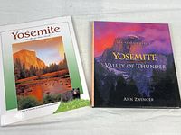 Both Yosemite photo books front covers visible