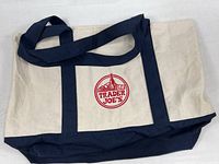 Full view of Trader Joe’s canvas tote bag