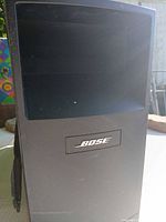 Front view showing port and Bose badge