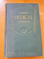 Front cover showing title Modern Medical Counselor