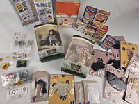 Full lot overview with boxed dolls, Re-Ment appliances, blind boxes, clothing sets, loose accessories