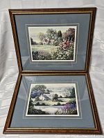 Both framed prints together for scale and overview