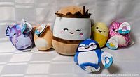 Group shot of all six Squishmallows plush
