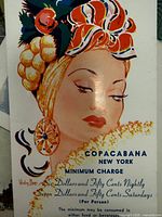 Copacabana New York illustrated postcard