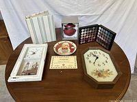 All items arranged on table showing variety of lot contents
