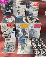 Stacked Film Quarterly issues with coloured title blocks and associated periodicals