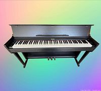 Open view of Donner DDP-90 keyboard and pedals