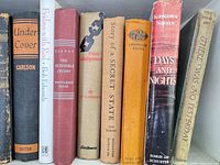 First shelf segment with eight visible titles including Under Cover through There Was No Yesterday