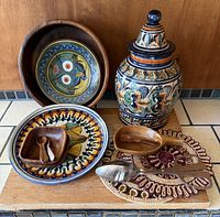 Group shot of all items showing variety and scale