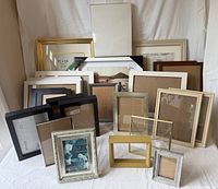 All frames grouped showing size and finish variety