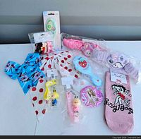 All 10 items laid out on table