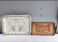 Both trays side by side for size and style comparison