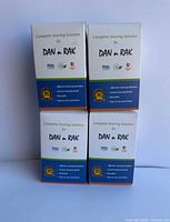 Four boxed Dan Rak Complete Snoring Solution kits front view