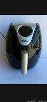 Front view of Power AirFryer XL showing control panel and handle