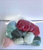 Bagged assorted skeins front view