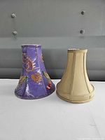 Front view of both lamp shades side by side