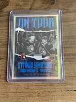 Holographic On Tour Ottawa Senators card in holder