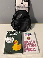 Front view of all three items