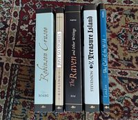 Spines of five Aladdin Classics paperbacks