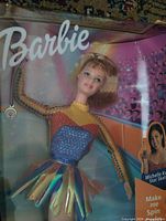Front view of sealed Barbie Star Skater doll in box