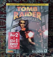 Front of sealed Tomb Raider Chronicles box