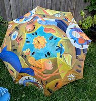 Parasol exterior showing full artwork panels