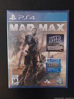 Front view of sealed Mad Max PS4 game case