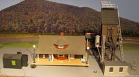 Overall view showing passenger station, green shed and coaling station