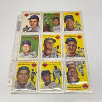 Front view of nine 1991 Topps Archives Brooklyn Dodgers cards in sleeve