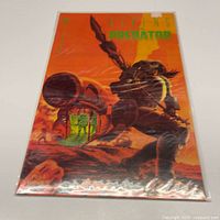 Front view of bagged Aliens vs. Predator #1 comic