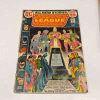 Front cover Justice League of America #100 showing full artwork and 20¢ price