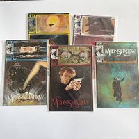 Front covers of all five bagged Moonshadow comics