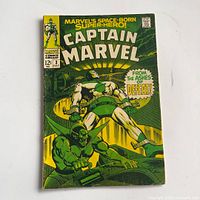 Front cover of Captain Marvel #3 showing title, artwork, date and price.