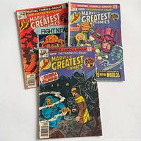Front covers of all three comic issues overlapped
