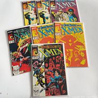 All seven bagged Classic X-Men issues laid out